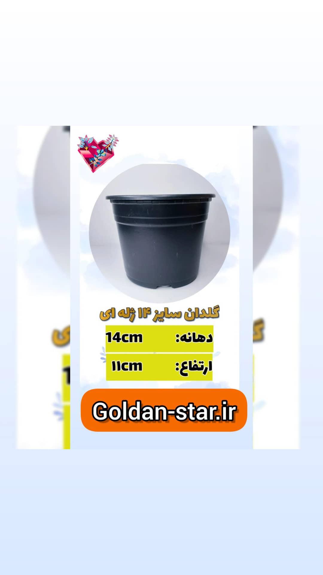 گلدان ژله ای سایز14 بسته 500عددی