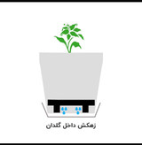 زهکش گلدان مدل جزیره سایز 16.4cm