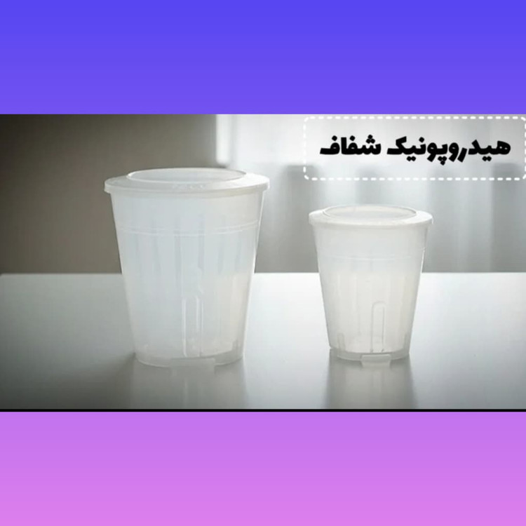 گلدان هیدروپونیک (شفاف)سایز9